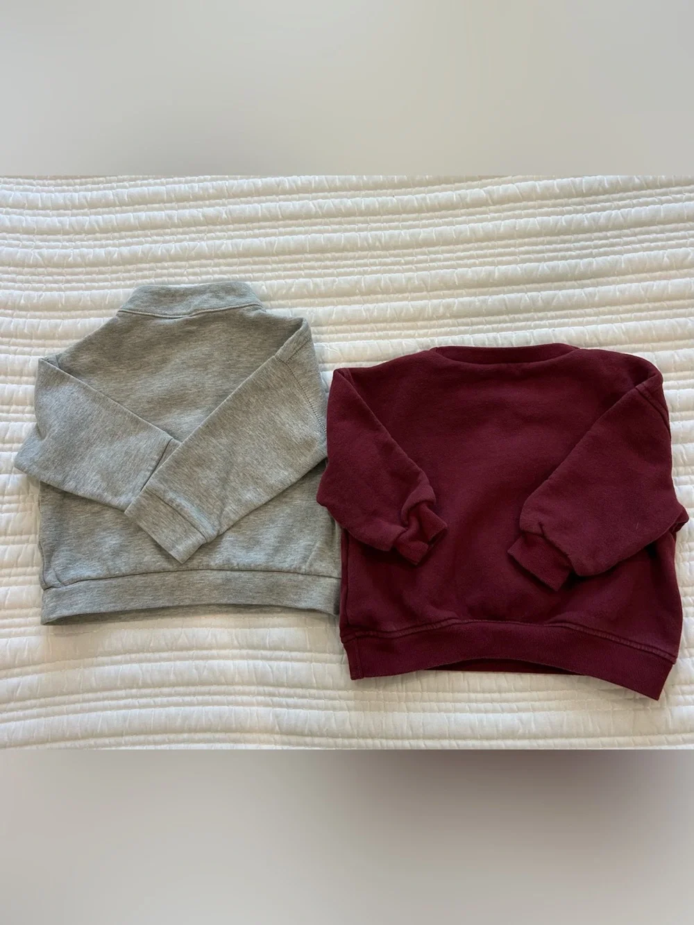 BabyGap Boy Grey 1/2 zip and Maroon Bluey Sweatshirts Size 18-24 Mos
